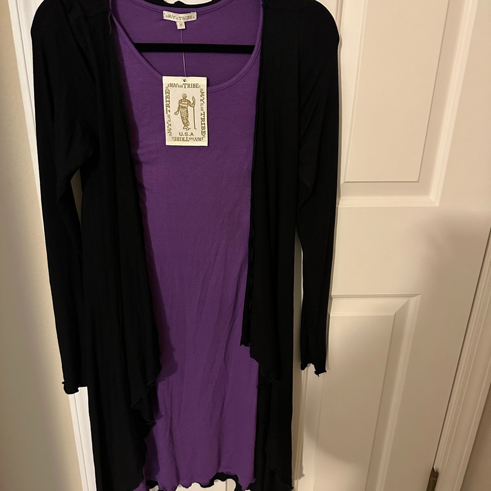 My Tribe dress with overcoat